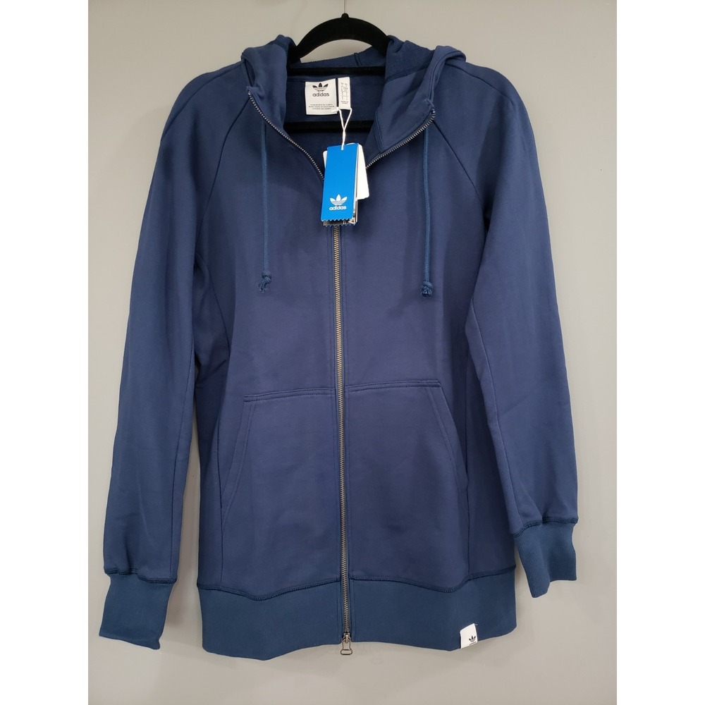 NEW SIZE SMALL Adidas Xbyo Full Zip Hoodie Mens Style Cd8522‎ navy blue athletic